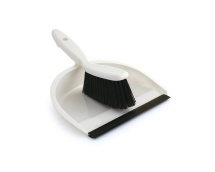 Black & White Dustpan & Brush Set Plastic